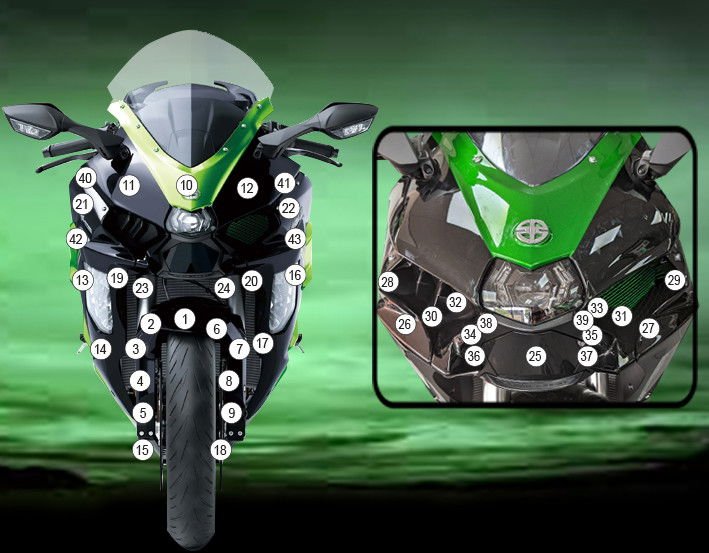 Pellicola protettiva KAWASAKI NINJA | EZ - GUARDKAW028A - 39390 - ENDURRAD