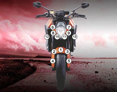 Pellicola protettiva ktm 1290 superduke 2014 - 2016 - ENDURRAD