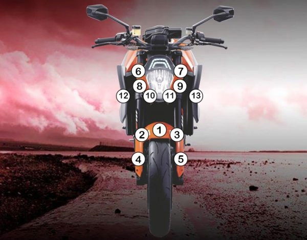 Pellicola protettiva ktm 1290 superduke 2014 - 2016 - ENDURRAD