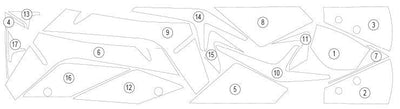 Pellicola protettiva KTM RC 125, RC 200, RC 390 2022 - ENDURRAD