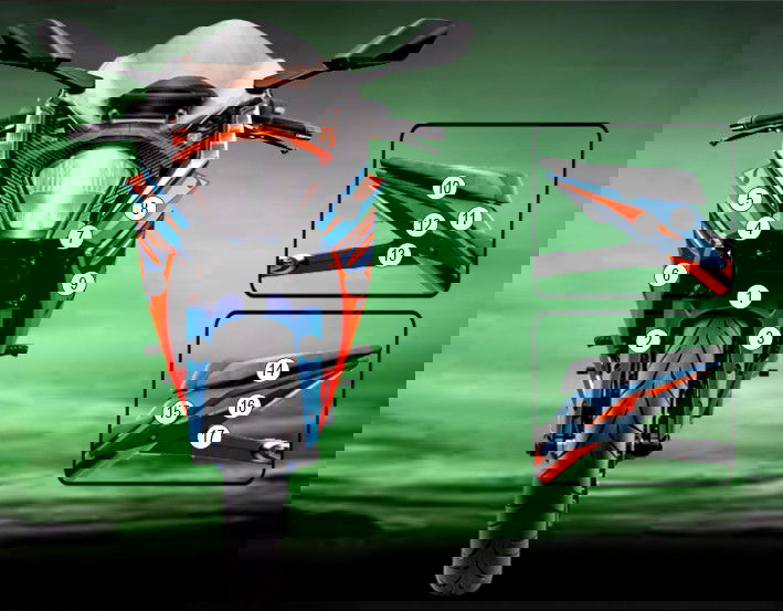 Pellicola protettiva KTM RC 125, RC 200, RC 390 2022-