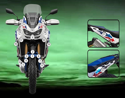 Pellicola protettiva moto EAZI - GRIP per Honda AFRICA TWIN ADVENTURE SPORTS '24 - ENDURRAD