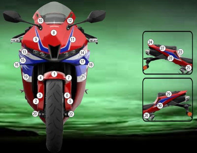 Pellicola protettiva moto EAZI-GRIP per Honda CBR600RR 2024+