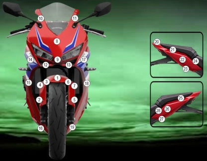 Pellicola protettiva moto HONDA CBR6 | EZ - GUARDHON022A - 49749 - ENDURRAD