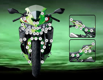 Pellicola protettiva per Kawasaki ZX | EZ - GUARDKAW032A - 49149 - ENDURRAD
