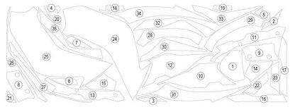 Pellicola protettiva per Kawasaki ZX | EZ - GUARDKAW033A - 49151 - ENDURRAD