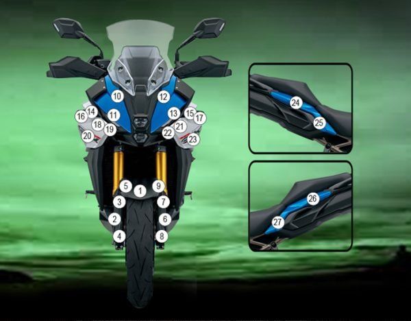 Pellicola protettiva carrozzeria Suzuki GSX-S1000 GX 2024-2026