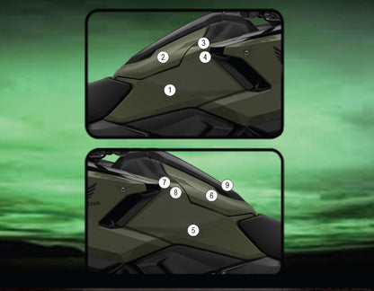 Pellicola protettiva serbatoio moto p | EZ - TANKHON007A - 50690 - ENDURRAD