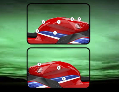 Pellicola protettiva serbatoio moto per Honda CBR600RR 2024+