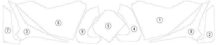 Pellicola protettiva serbatoio per Ho | EZ - TANKHON001A - 39591 - ENDURRAD