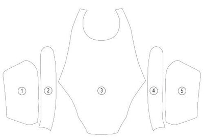 Pellicola protettiva serbatoio per Kawasaki VERSYS 650 2022 - ENDURRAD