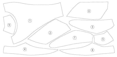 Pellicola protettiva serbatoio per Kawasaki ZX - 4RR 2023 - ENDURRAD