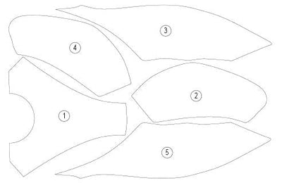 Pellicola protettiva serbatoio per Kawasaki ZX - 6R 2023 - 2025 - ENDURRAD