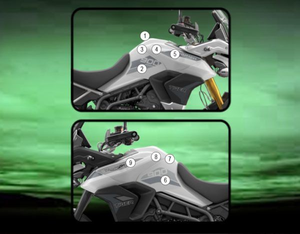 Pellicola protettiva serbatoio per TI | EZ - TANKTRI001A - 39613 - ENDURRAD