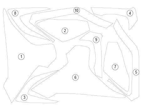 Pellicola protettiva serbatoio per TI | EZ - TANKTRI003A - 39616 - ENDURRAD
