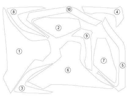 Pellicola protettiva serbatoio per TI | EZ - TANKTRI003A - 39617 - ENDURRAD