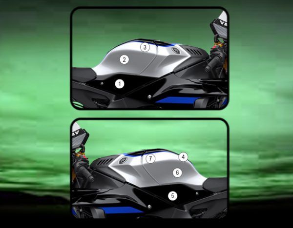 Pellicola protettiva serbatoio per Yamaha R1M 2020 -