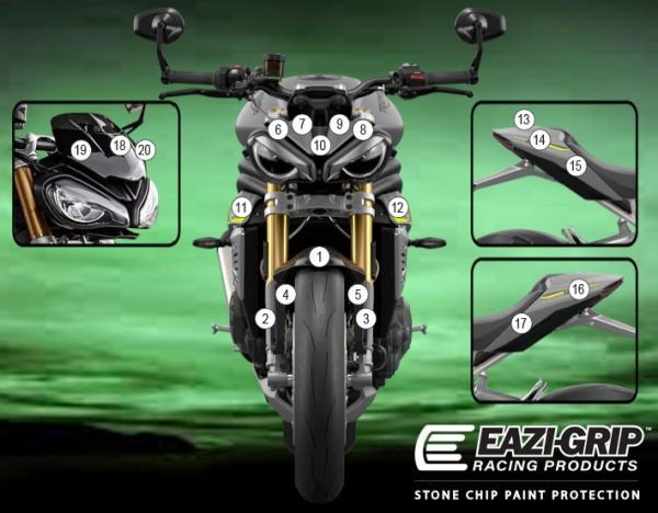 Pellicola protettiva SPEED TRIPLE 12 | EZ - GUARDTRI007A - 37339 - ENDURRAD
