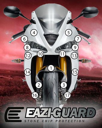 Pellicola protettiva triumph 675 daytona 2013 - 2016 - ENDURRAD