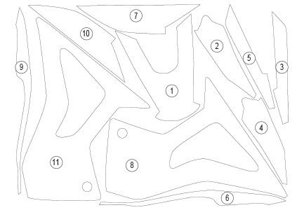 Pellicola protettiva TRIUMPH TIGER 1 | EZ - GUARDTRI015A - 47808 - ENDURRAD