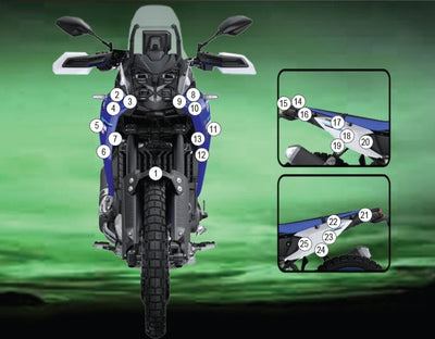 Pellicola protettiva YAMAHA Tenere 700 2025-