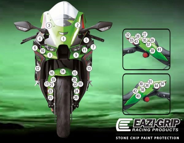 Pellicola protettiva ZX - 10RR 2021 - | EZ - GUARDKAW025A - 37323 - ENDURRAD