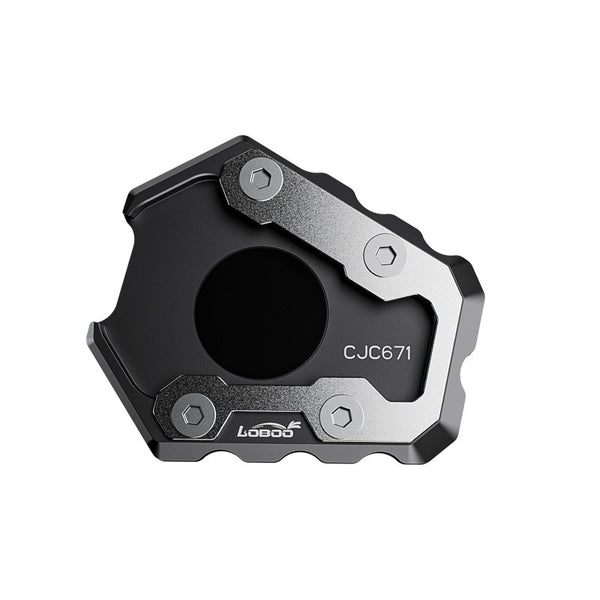 Kickstand plate for Benelli TRK 702 and TRK 702X from 2022 | aluminum and 304 stainless steel, 117 g