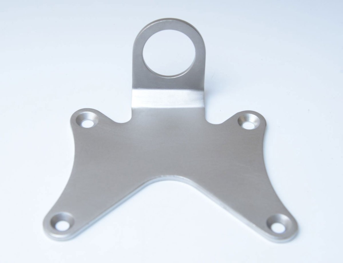 Piastra per aggancio cinghie - singola, centrale - Yamaha YZF - R25 '14 - '18 /R3 '15 - '18 (solo con portatarga R&G) - inox - ENDURRAD