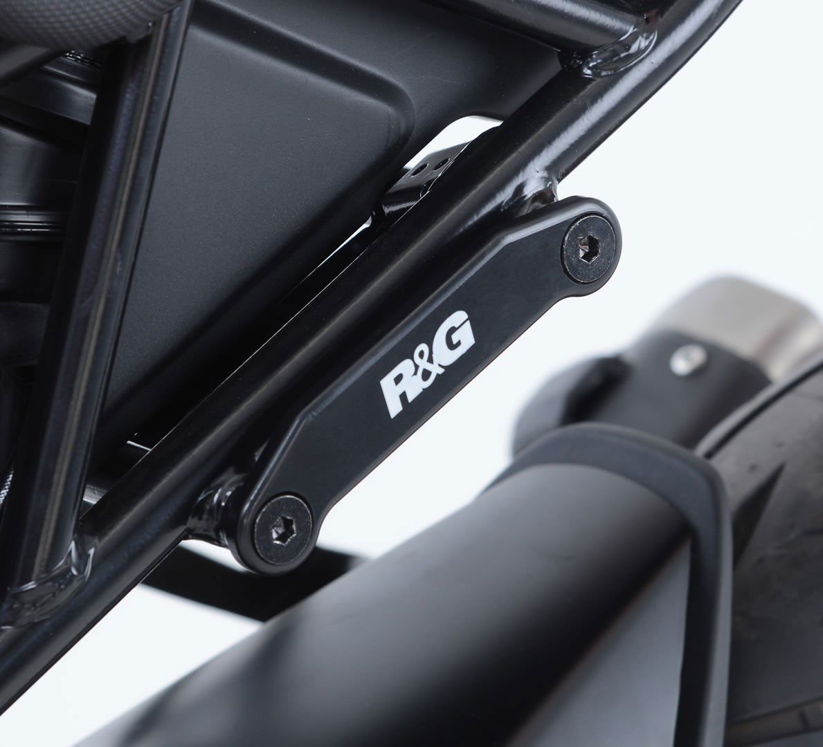 Placchette copri fori poggiapiedi posteriori (lato SX), KTM RC 125 '17 - / RC 390 '17 - ENDURRAD