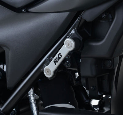 Placchette Copri Fori Poggiapiedi Posteriori Lato Sx Suzuki SV650 16 SV650X 18 16710 Rg BLP0058BK - ENDURRAD
