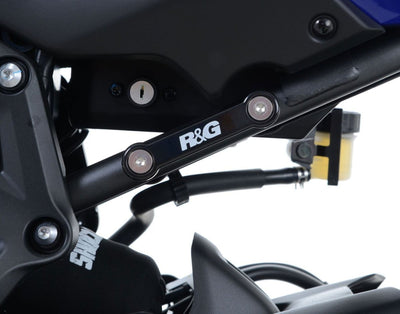 Placchette Copri Fori Poggiapiedi Posteriori Paio Yamaha Tracer 700 17442 Rg BLP0061BK - ENDURRAD