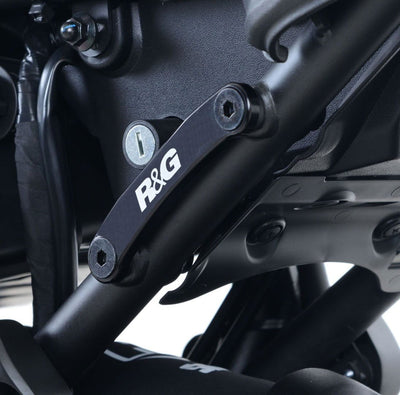 Placchette Copri Fori Poggiapiedi Posteriori Paio Yamaha XSR700 16707 Rg BLP0055BK - ENDURRAD
