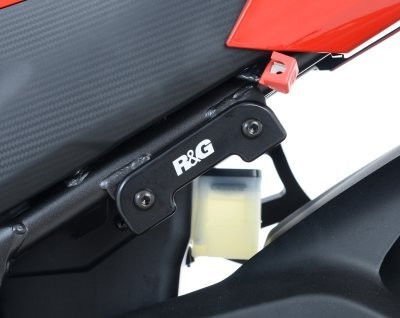 Placchette Copri Fori Poggiapiedi Posteriori Pezzo Singolo Lato Sx Honda CBR500R 13 15 CB500F 13 15 CBR300R 10343 Rg BLP0029BK - ENDURRAD