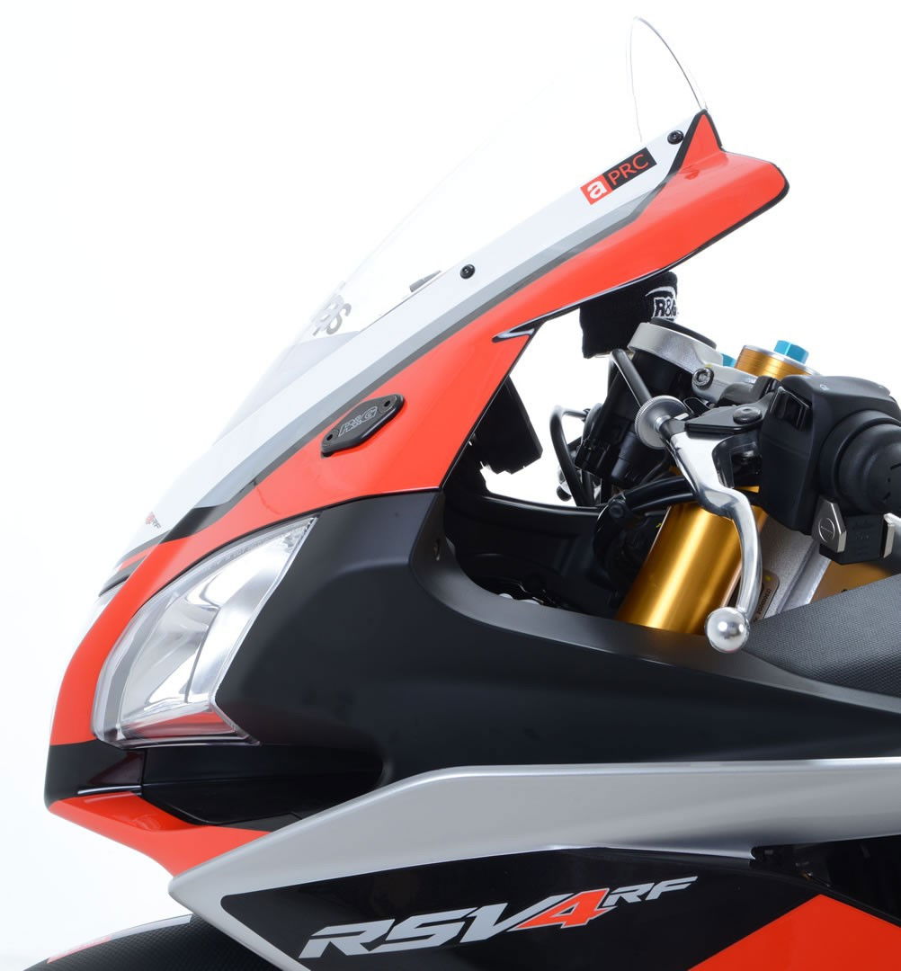Placchette Coprifori Specchietti Aprilia RS4 125 RSV4RR 15 RSV4RF 7291 Rg MBP0006BK - Endurrad