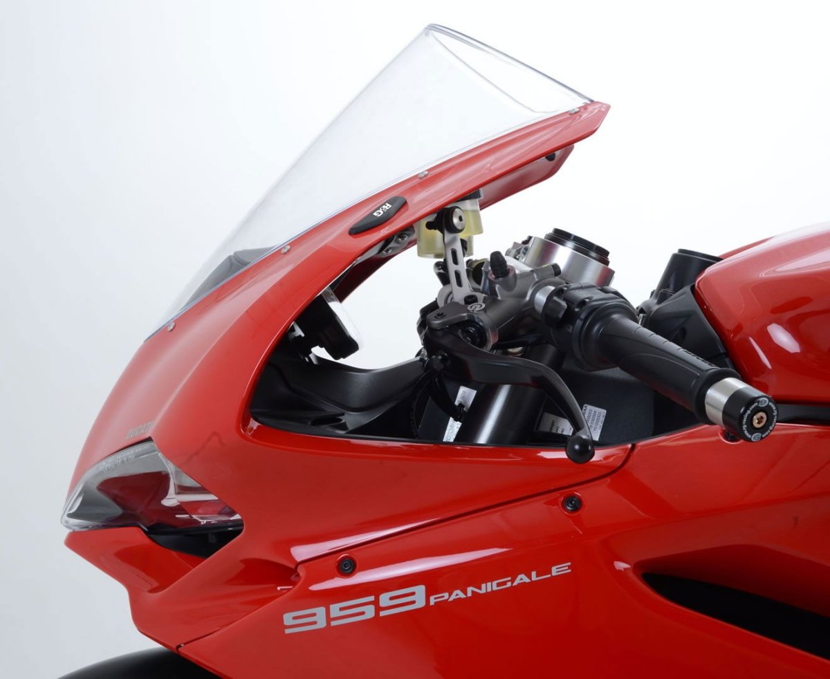 Placchette Coprifori Specchietti Ducati 959 1299 Panigale 12297 Rg MBP0022BK - ENDURRAD