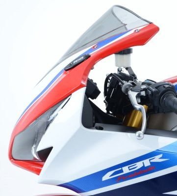 Placchette Coprifori Specchietti Honda CBR1000RR 2008 2016 7292 Rg MBP0007BK - ENDURRAD