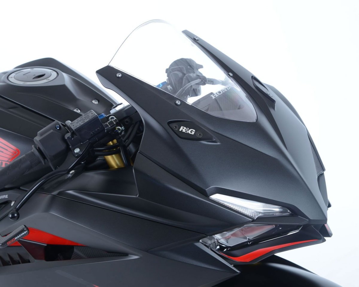Placchette Coprifori Specchietti Honda CBR250RR 17 R G 18359 Rg MBP0026BK - ENDURRAD