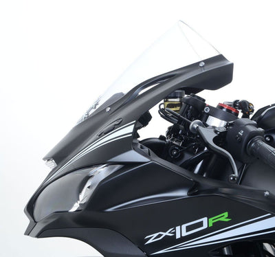 Placchette Coprifori Specchietti Kawasaki ZX10 R 16 15528 Rg MBP0024BK - ENDURRAD