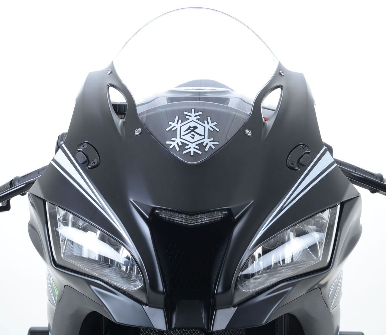 Placchette Coprifori Specchietti Kawasaki ZX10 R 16 15528 Rg MBP0024BK - Endurrad