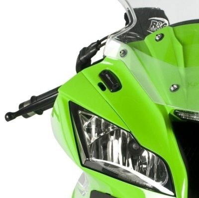 Placchette Coprifori Specchietti Kawasaki ZX10 R 2011 2015 7289 Rg MBP0004BK - ENDURRAD