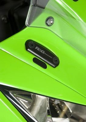Placchette Coprifori Specchietti Kawasaki ZX10 R 2011 2015 7289 Rg MBP0004BK - ENDURRAD