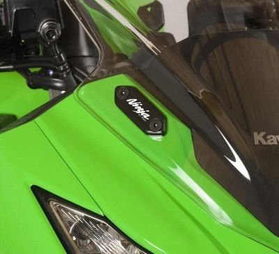 Placchette Coprifori Specchietti Kawasaki ZX6 R 13 Ninja 400 Ninja 300 Zx 25R 20 Ninja 250 13 Ninja 250 Sl Nin 7299 Rg MBP0014BK - ENDURRAD