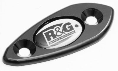 Placchette Coprifori Specchietti Kawasaki ZX6 R 2009 7288 Rg MBP0003BK - Endurrad