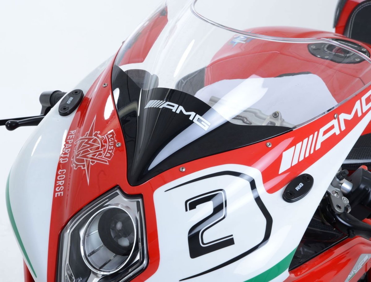 Placchette Coprifori Specchietti Mv Agusta F3 675 800 F4 1000R 13 F4RC 10435 Rg MBP0016BK - ENDURRAD