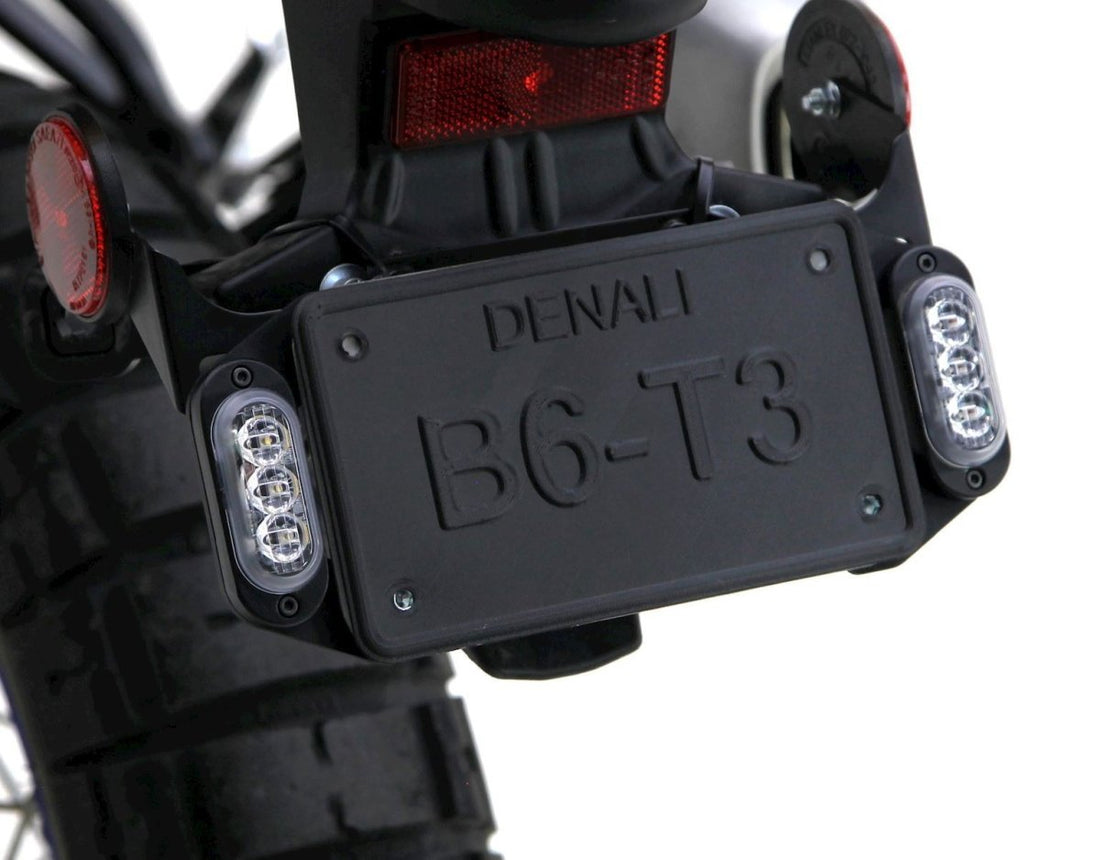 Staffe portatarga DENALI LAHT310200 per indicatori T3, vista del fissaggio