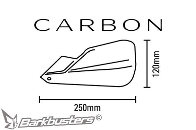 Disegno quotato della plastica paramano Barkbusters CARBON BCF-003