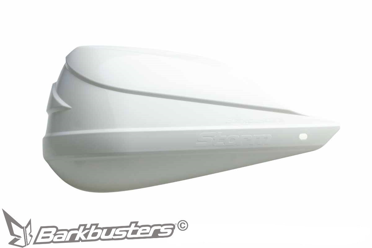 Plastica paramano Barkbusters STORM STM-003 bianca, vista laterale esterna