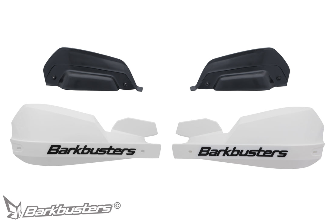 Plastiche paramani Barkbusters VPS-203 bianche con deflettori neri