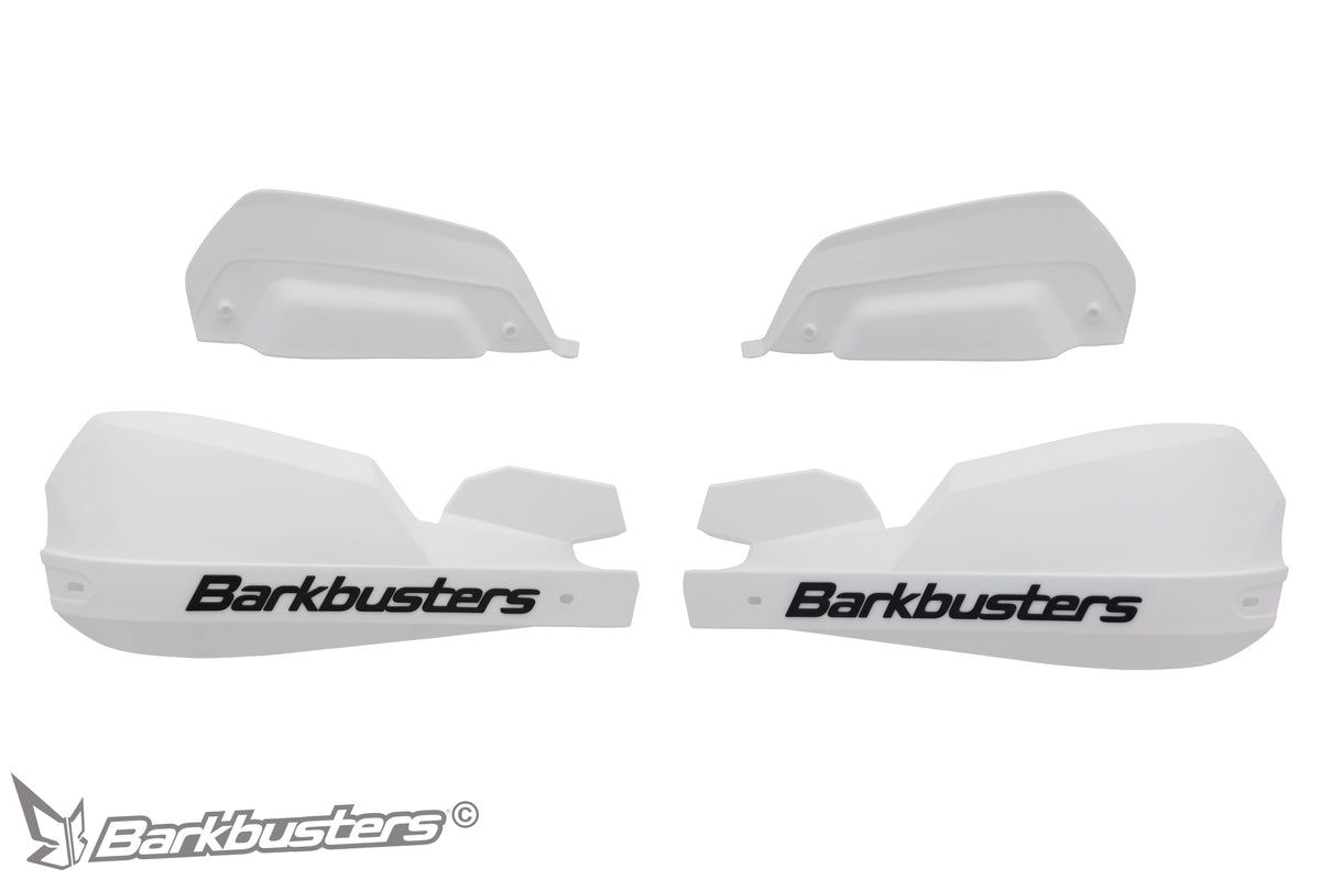 Plastiche paramani Barkbusters VPS-203 Bianco su Bianco, con deflettori bianchi