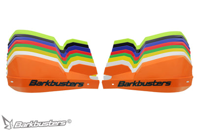Gamma colori delle plastiche paramani Barkbusters VPS-203, undici tinte sovrapposte